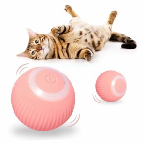 HENGBIRD Jouet de Balle Interactif pour Chat, Boule avec lumière LED