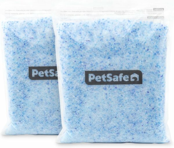 PetSafe - Litière pour Chat Cristal Non-Agglomérante Bleue Haut de Gamme